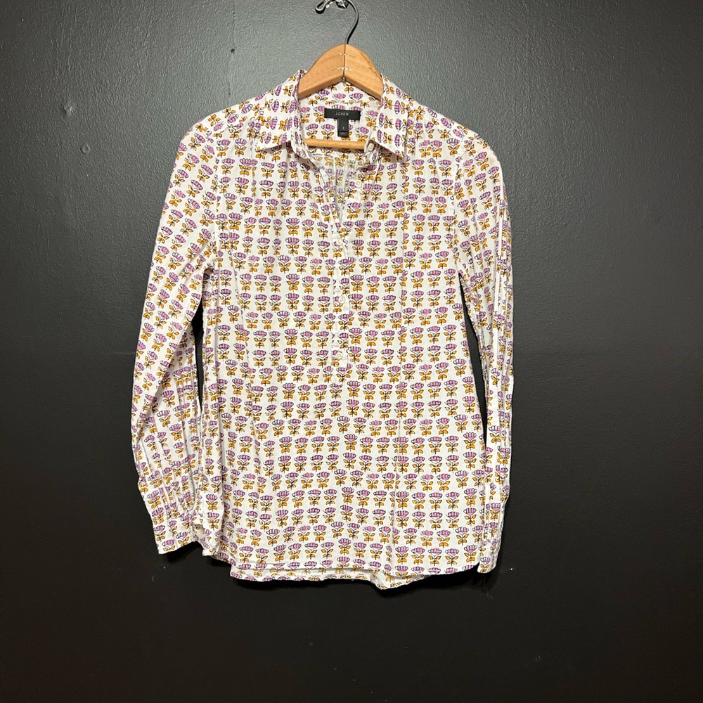 J. Crew Block Print Popover